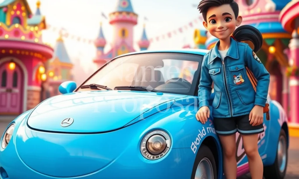 Blue Car Disney Names