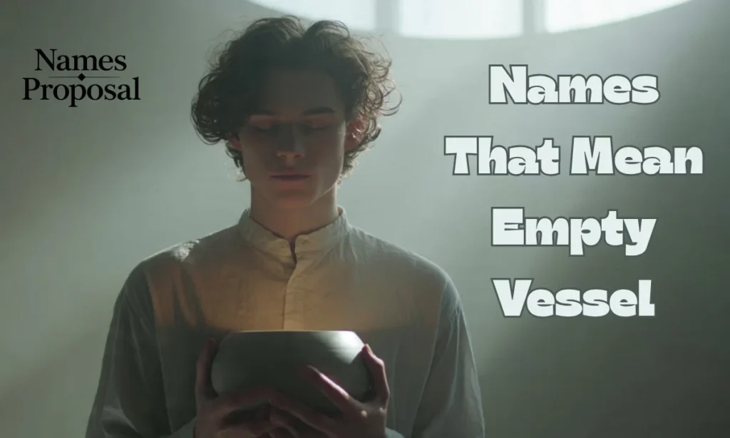 Names That Mean Empty Vessel